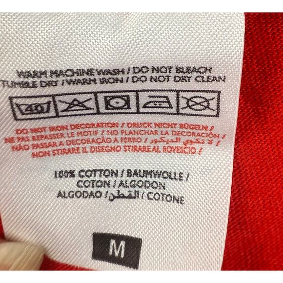 Fruit Of The Loom Bayer Leverkusen Gemeinsam Siegen Football Soccer Shirt Red M - Picture 8 of 8